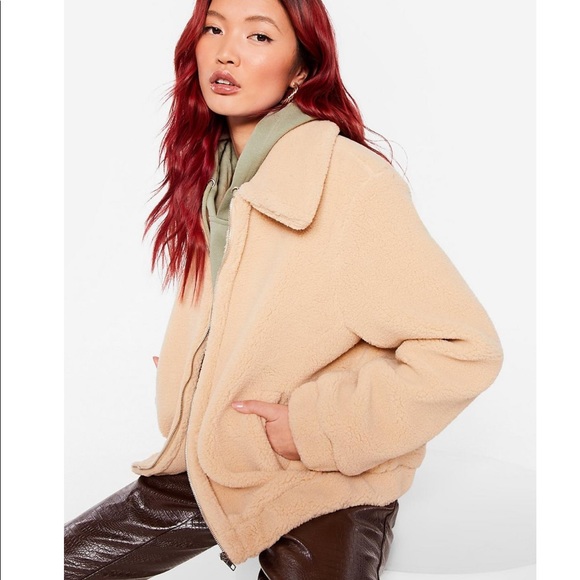 NWOT Teddy fur jacket - Picture 3 of 5